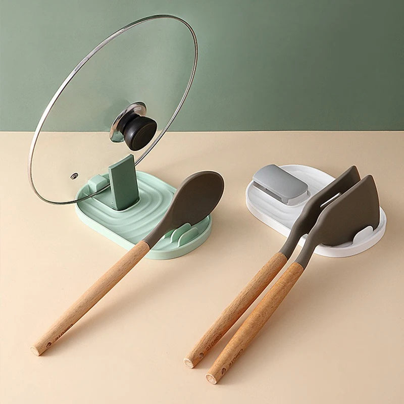Polychrome Foldable Nordic Style Pot Lid Holder Storage Rack Practical Multifunctional Utensils