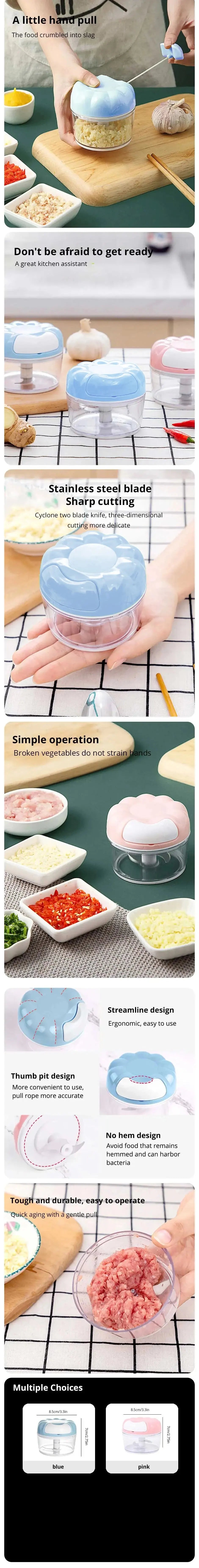 Manual Garlic Masher – Effortless Mincing for Every Kitchen